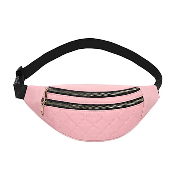 Hip Belly Banana Bum Chest Belt For Mænd Kvinder Talje Taske Mænd Kvinder Fanny Pack Pung Murse Pung Nyre Række Bumbag Pink D