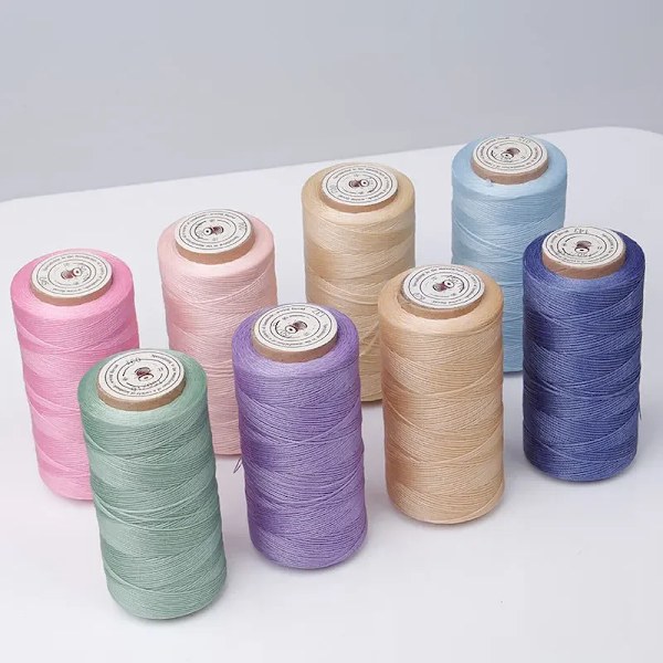 1,2 mm 300D Voksbehandlet Tråd Polyester Twine Cord Makramé Flettet Armbånd Fremstilling Beading String Trim Cord Til Diy Smykker Halskæde 25 Cyan