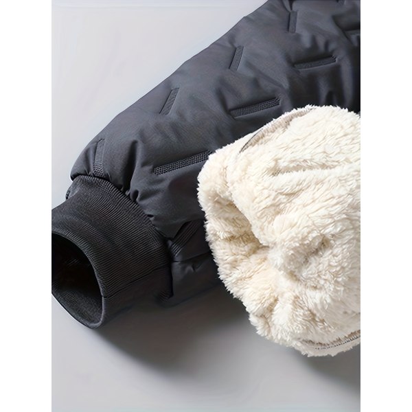 Thermal fleecebyxor för män, casual joggingbyxor för höst och vinter utomhus Black L(50)