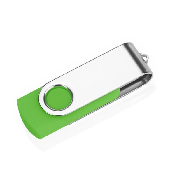 Anpassad logotyp USB -nyckelform Pendrive 64GB 128GB Metal Memory Stick 4GB 8GB 16GB 32GB USB Flash Drive USB -disk Företagspresenter Green Color 256M