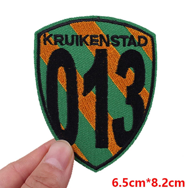 Nederländsk Kruikenstad Karneval Emblem Broderade Lappar För Kläder DIY Stryk På Lappar För Kläder Festliga Gåvor Märken PE9599CT