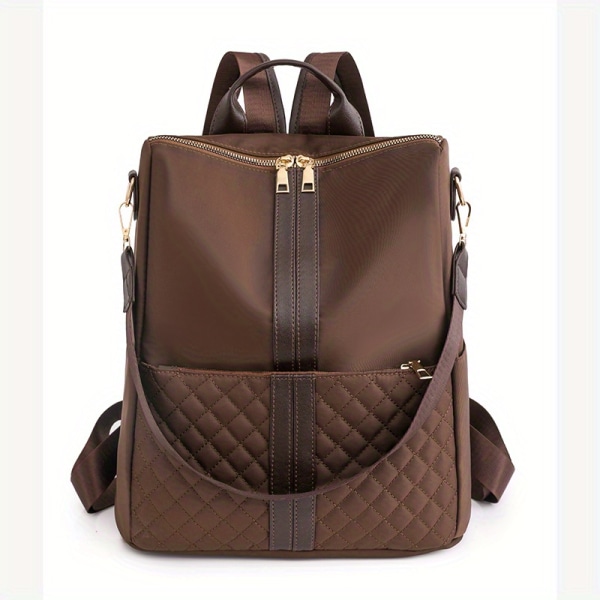 Dammode ryggsäcksväskor Multipurpose Design handväskor och axelväska Brown
