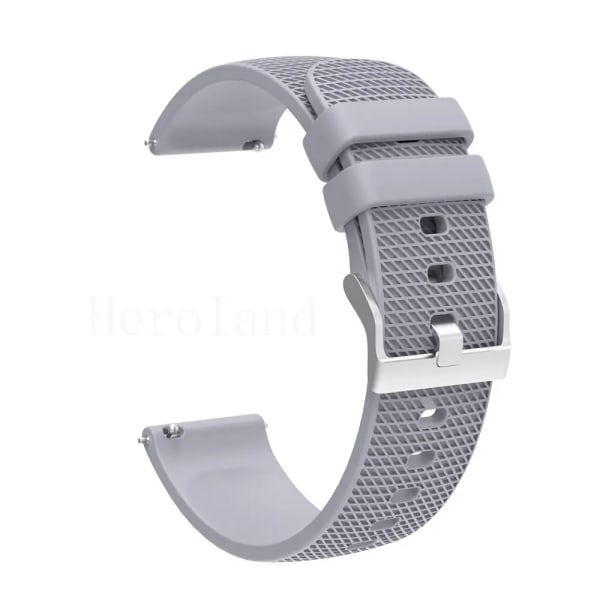 Premium silikon klockarmband Klockarmband Silikonarmband snabbkopplingsgummiband Armband 18 mm 20 mm 22 mm bredd Ersättning Gray 20mm width Universal
