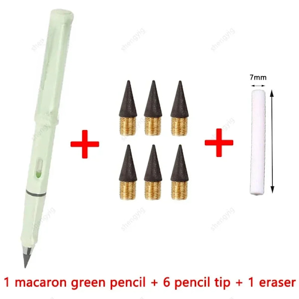 8 Pcs/Set Obegränsad Evig En Penna Ingen Bläck Skriva Magic Brevpapper För Att Skriva Konst Sketch Kawaii Skola Leveranser Gel Penna K