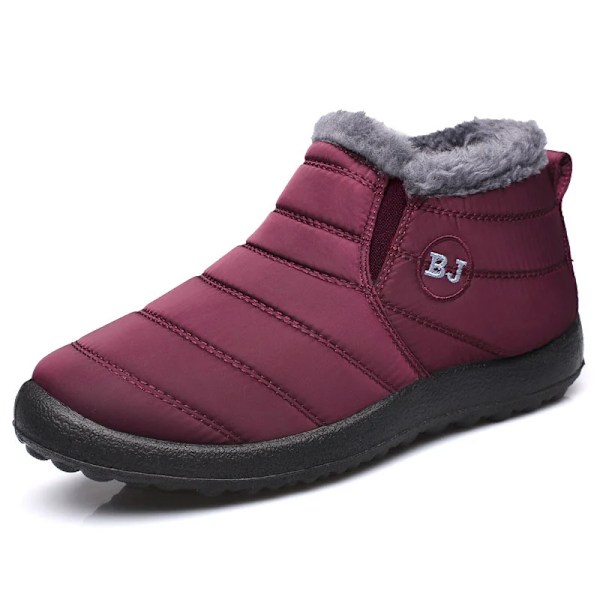 Sneestøvler Casual Sko Mænd Udendørs Mænds Vinter Sneakers Platform Mænd Sko Vandafvisende Ankelstøvler Arbejdsstøvler Fodtøj 296 wine red 41