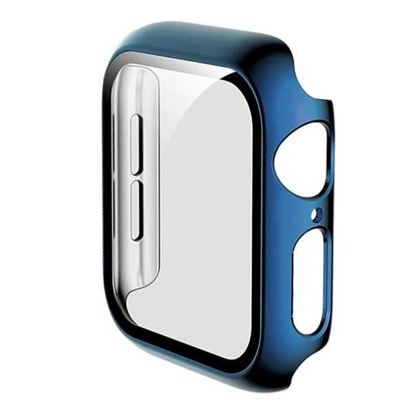 Glas+ case cover för Apple Watch Case Series 8/7 41 mm 45 mm iWatch 321 42 mm 38 mm Apple Watch SE654 44 mm 40 mm case Blue Series 7 8 45MM