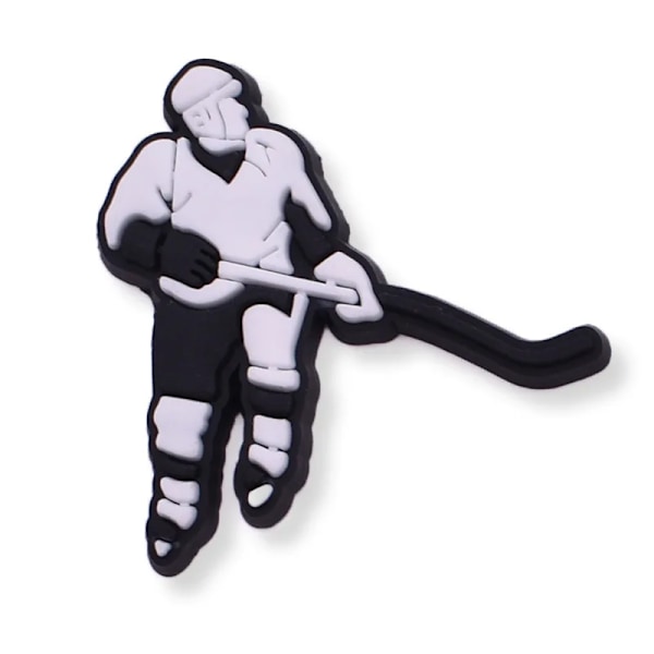 Ishockey Charms PVC Pins Sko Charms Dekorationer Hockey Sports Serie Sko Tilbehør A