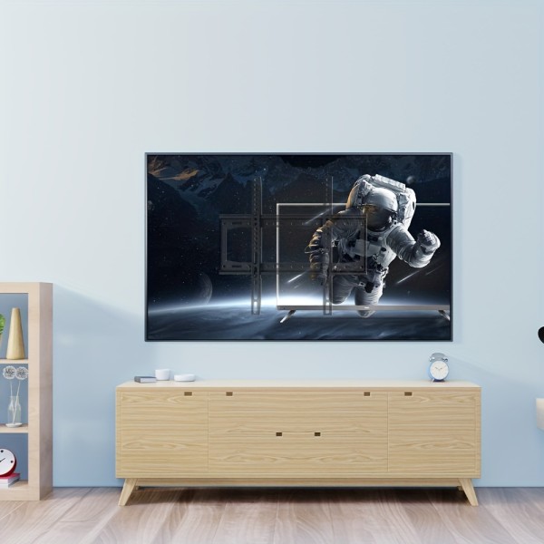 1st Ultra Slim-fix TV-väggfäste, Universal TV-fäste, lågprofil för de flesta 26"-65" (26-65 tum) LED LCD OLED-TV och bildskärmar (45,5 kg)