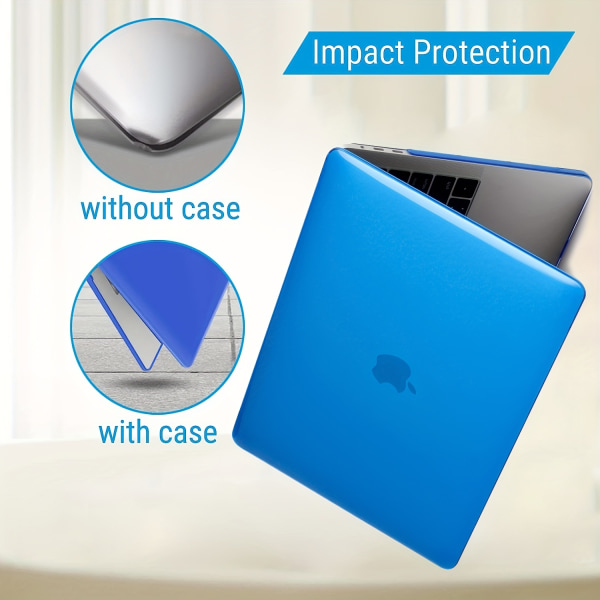 För MacBook Air 33,02 Cm 2022/2021/2020/2019/2018 Release (A2337/A1932/A2179) Case för Apple bärbar datorväska, blått case Blue