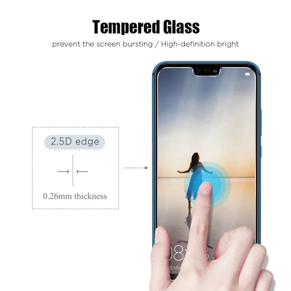 3Pcs 2Pcs Skärmskydd För Huawei P30 P40 P20 Mate 20 Lite Y6 Y7 Härdat Glas På Hua Smart Z 2019 2021 Nova 5T Glass Huawei P Smart Z 3PCS Tempered Glass