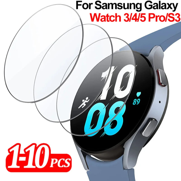 Härdat glas för Samsung Galaxy Watch 3 4 5 PRO 40/44 mm Skärmskydd Anti-Scratch för Galaxy Watch S3 Classic Active 2 Watch S3 Frontier 8PCS