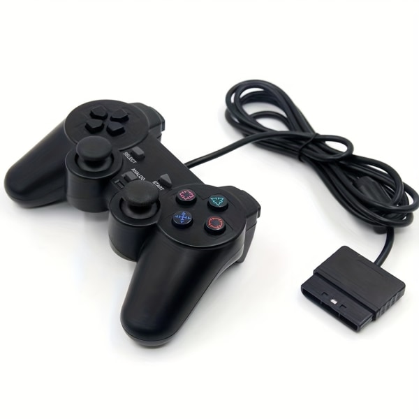 Trådbunden kontroll för PS2-kontroller för trådbunden USB PC-spelplatta Black