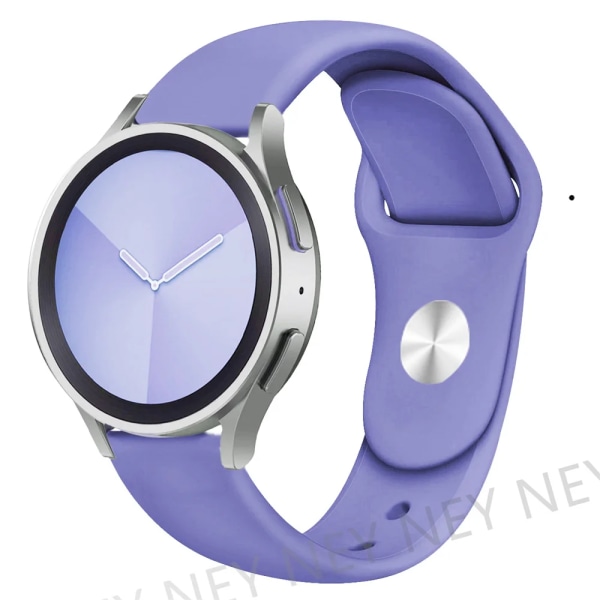 Silikonrem för Samsung Galaxy watch 4/5/5 pro/6 Classic/Active 2/Gear S3 armband 20mm 22mm band för Huawei GT 4/2/2e/3 pro lilac-6 22mm watch strap