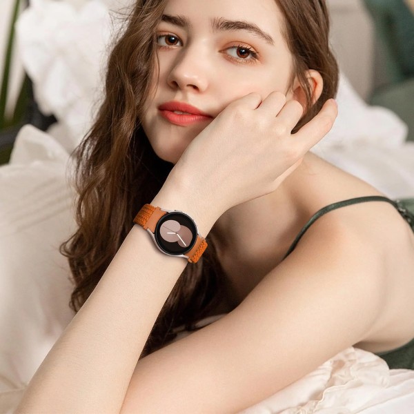 Flätat band för Samsung Galaxy Watch 6 4 classic/5 Pro 45mm 47mm 43mm 44mm 40mm Inga luckor magnetiskt armband Galaxy watch 6 remmar orange watch 5 40mm 44mm
