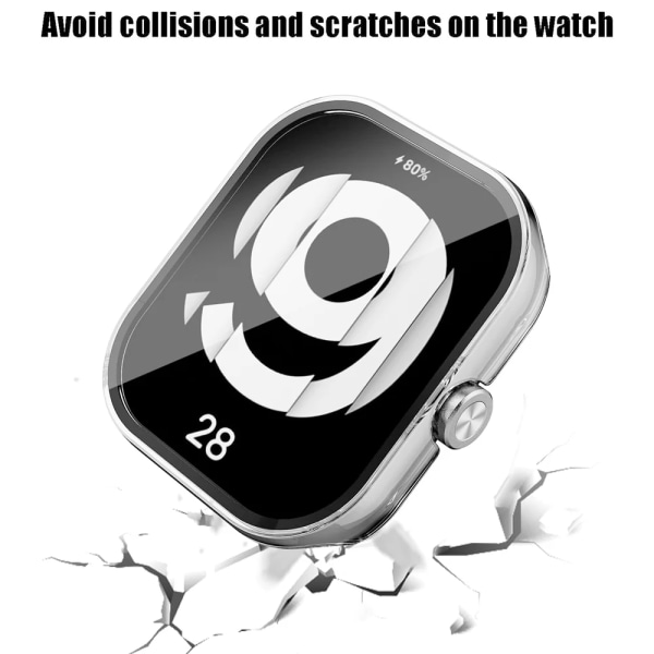 Fodral i härdat glas+ för Xiaomi Redmi Watch 4 PC cover Case för Xiaomi Redmi Watch 3 Active/Lite-tillbehör Blue Redmi Watch 3