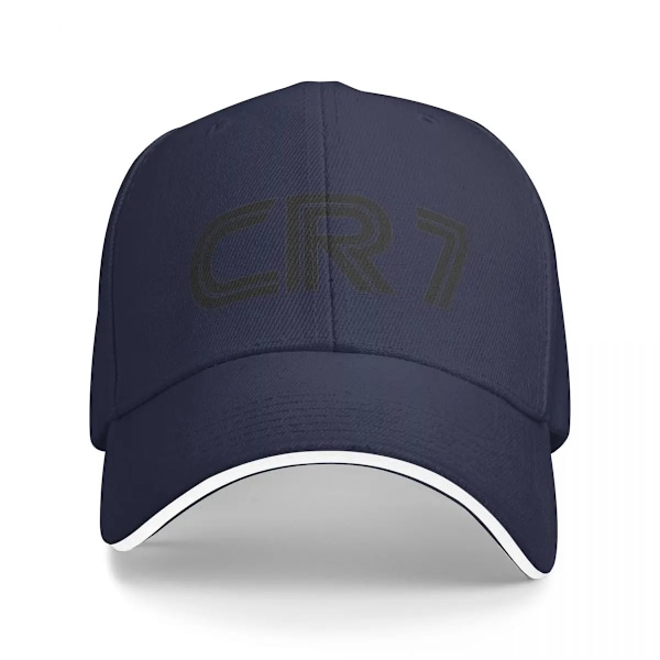 Cr7 Fan Cristiano Ronaldo Portugal Hattar Män Kvinnor Hip-Hop Fotboll Legend Hat Hat Hat Sport Cap Andas Baseball Caps Sommare Navy Blue One Size