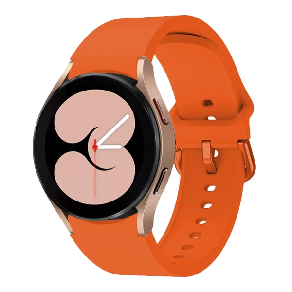 Silikonrem För Samsung Galaxy Watch 6 5 4 40mm 44mm 45mm Originalarmband med båggränssnitt För 6 4 Classic 47mm 43mm46mm Official orange Samsung 4 40mm 44mm