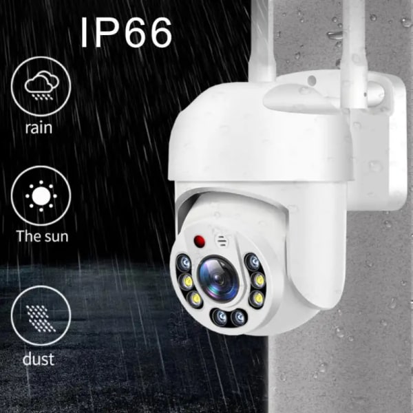 1080P 5G WIFI Övervakningskameror Utomhuskamera 360 Fullfärg Night Vision Motion Detect Auto Tracking Baby Monitor Ip-kamera AU Plug 1080P Add 64G Card