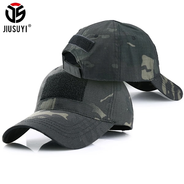 Multicam Baseball Kepsar Kamouflage Taktisk Jakt Camping Kamp Paintball Vandring Justerbar Sommar Snapback Solhattar Män Kvinnor PLY-CAP-05 56-62cm