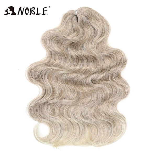 Noble Hår Mjuk Kroppsvåg Virka Hår 24Inch 3Pcs Syntetiska Hår Flätor Ponytail Fake Hår Vågiga Ombre Blod Hårförlängningar 145T 24inches