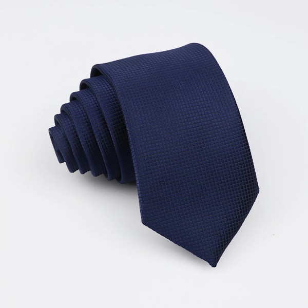 Klassiska Slimplagda Halsband För Män Casual Dräkter Tie Gravatas Grå Blå Män Halsar För Business Bröllop 6Cm Bredd Män Ti Tie Er 1