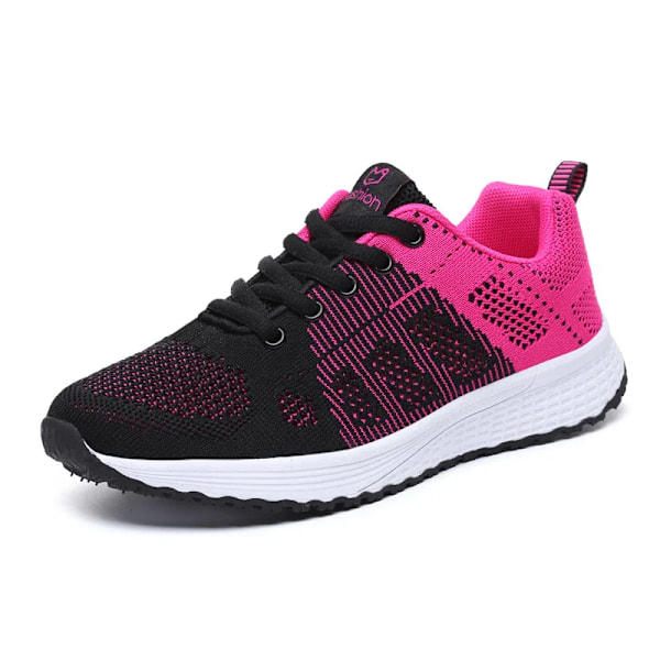 2024 Kvindesko Sommer Luft Mesh Sport Aqua Sko Udendørs Kvindernes Hurtig Tørre Vandsko Sneakers Unisex Løbesko 1721 Black red 40