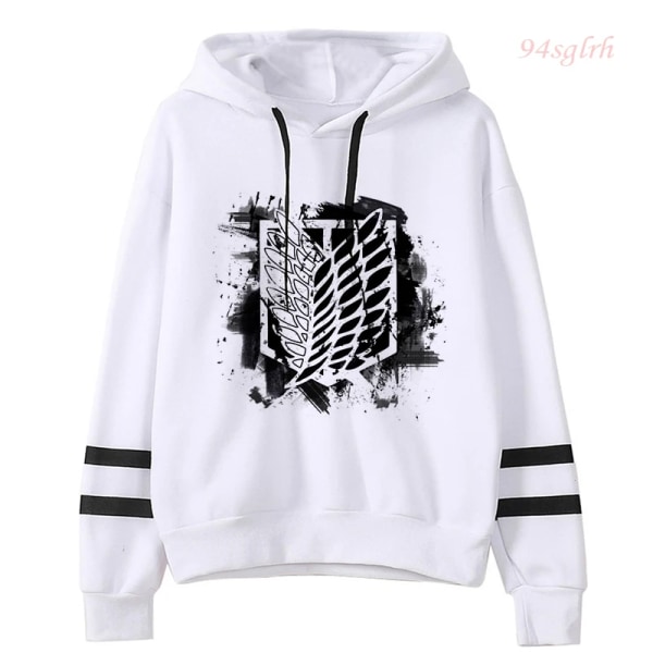 Unisex Attack on Titan Hoodies Herr Harajuku Shingeki No Kyojin Kläder Anime Manga Sweatshirt Hip Hop Lös Casual Streetwear 9008 Asian 2XL