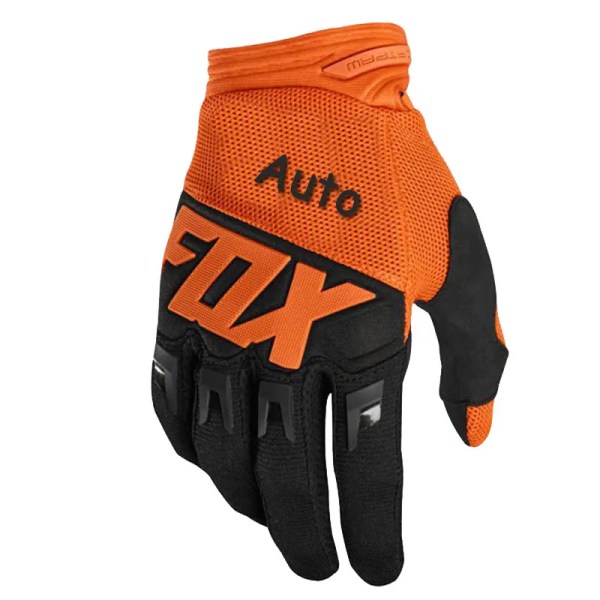 AutoFox Motocross Racing Handskar Herr Rider Offroad MX MTB Mountain Bike Guantes Downhill Full Finger Motorcykel Luvas Handskar Orange---Black XL