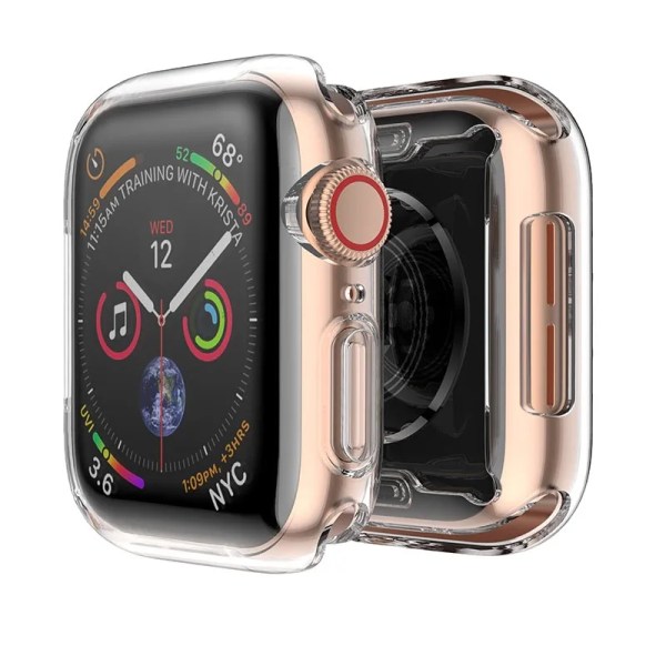Skärmskydd för Apple Watch case 49 mm 44 mm 45 mm 41 mm 40 mm 42 mm 38 mm Full TPU- cover för iwatch-serien Ultra 8 7 SE 6 Transparent Series 7 8 9 45MM