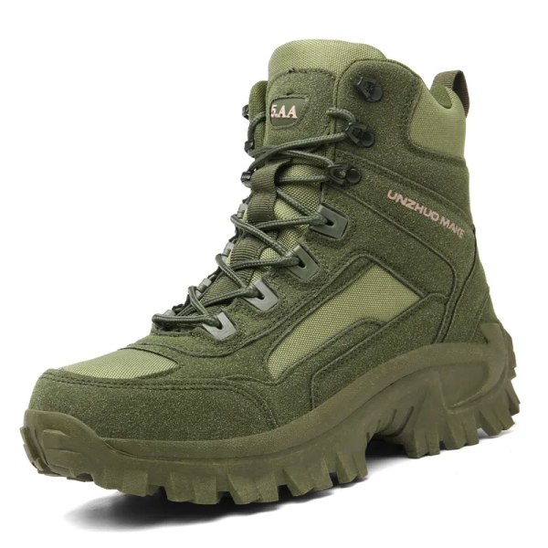 Tactical Military Boots Herrstövlar Special Force Desert Combat Army Boots Outdoor vandringskängor Ankelskor Herrsneakers green 42