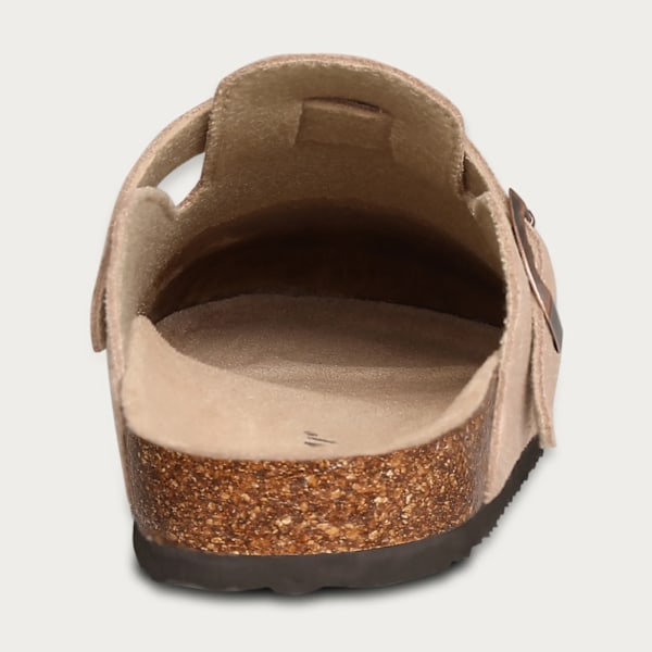 Pallene Classic Cork Clogs Tofflor Kvinnor Slip-On Cork Sandaler Och Clogs Män Nya Sommaren Unisex Beach Sandaler House Flat Tompar Cow Suede-AT 42(fit 26cm)