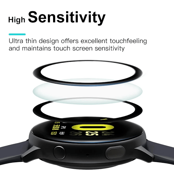 1/3/5 kpl Koko näytönsuoja Samsung Galaxy Watch Active 4 2 40mm 44mm Suojakalvo Galaxy Kello 4 5 Pro 45mm Kalvo. Watch Active 2 44mm 5PCS