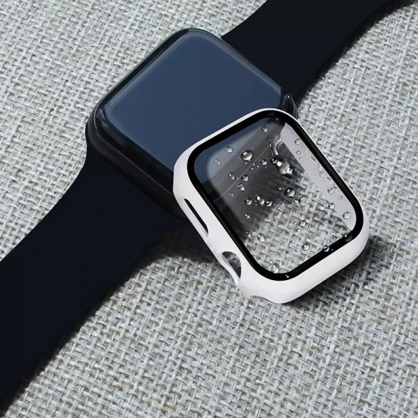 Härdat cover för Apple Watch Case 45mm 41mm 44mm 40mm 42mm Skärmskydd för iWatch Tillbehör serie 9 4 5 6 SE 7 8 Azure Series 3 2 1 42mm