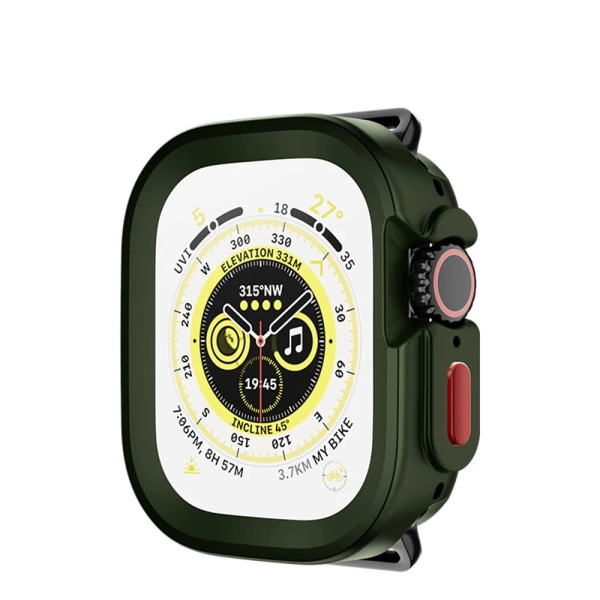 Fulltäckande case för Apple Watch Ultra 2 1 49 mm TPU-ram för Iwatch series 8 Skal Ramskydd Bumper Accessories Cover Matte Green For Ultra 49mm