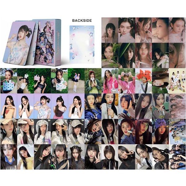 55PCS/sæt KPOP ting NewJeans Get Up Ny Album Girl Group Fotocards Foto Kort Høj Kvalitet HD Postkort Fans Samling Gave N-1