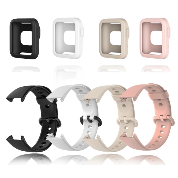 Silikonrem för Xiaomi Mi Watch 2 Lite-band med mjukt case , byte av klockarmband Redmi Watch Mi Poco-armband Ivory Band For Mi Poco Watch