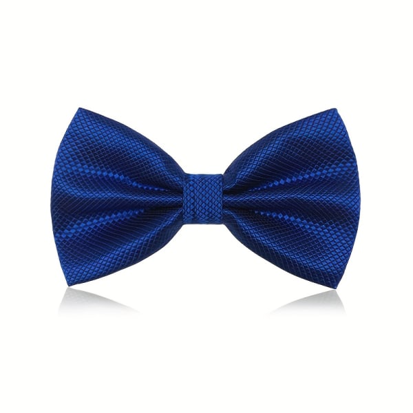 Herrfluga Justerbar Business Bröllopsfestival Brudgum Groomsmen flugor Small Plaid Bow Tie - Orange