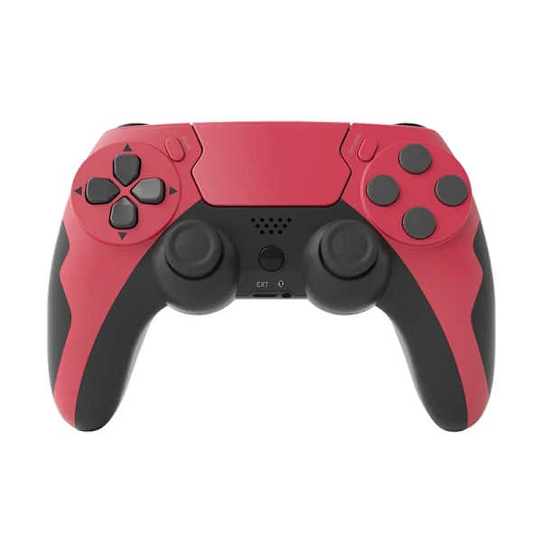 Gaminja Trådlös Styren Bluetooth Gamepad Dubbel Vibration 6Axis Joypad Touchpad Mikrofon Hörvarport För Ps4 Ps3 Pc: Wine red