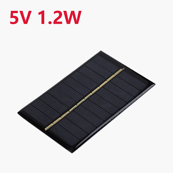 20W/3W/1W /1.2W Bærbar Solcellepanel - 5V Letvægts Mini USB Solcellelader til Telefoner Power Banks Udendørs Camping Vandreture 5V 1.2W