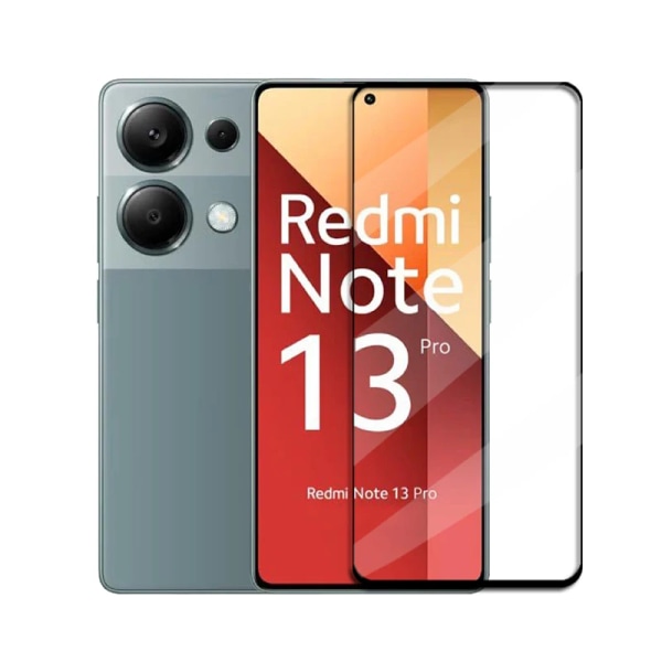 6-i-1 glas för Redmi Note 13 Pro Global Cover härdat glas Redmi Note 13 Pro Skärmskydd Linsfilm Redmi Note 13 Pro 1 Glass and 1 Lens Note 13Pro 4G