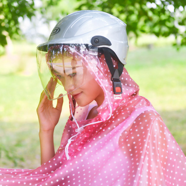 Tehdas suora myynti kaksoissadetakki poncho pvc sähköauto tukkumyyjä aikuinen moottoripyörä ratsastus plus koko paksutettu kuka myynti Double Removable-Purple Polka Dot 3XL