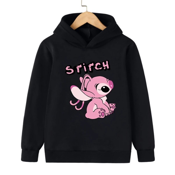Tecknad Manga Rolig Anime Stitch Hoodie Barnkläder Barn Flicka Pojke Lilo and Stitch Sweatshirt Hoody Baby Casual Topp 59240 130CM