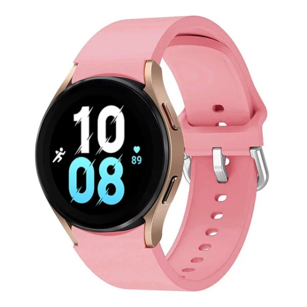 Silikonrem för Samsung Galaxy Watch 6 5 4 44mm 40mm 45mm Watch Ersättningsband för Watch 6 4 Classic 47mm 43mm 46mm Pink Watch 4 Classic 46mm