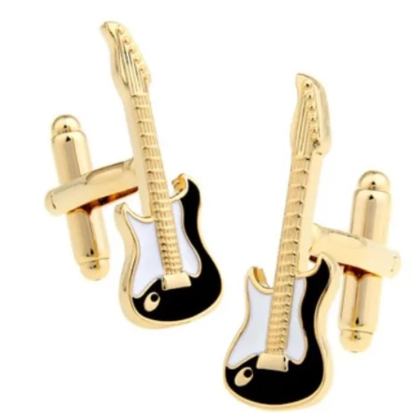 Igame Guitar Cuff Links Kvalitet Mässing Material Musik Instrument Serie Manschettknappar För Bröllop Män 23