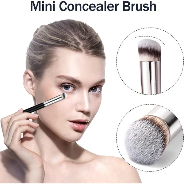1/2/5 st Foundation Concealer borste, Premium Contour Blusher borstar, felfri under ögonen tät ansikts makeup borste för blandning 1 pcs