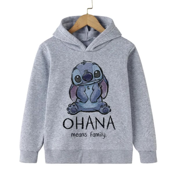 Tecknad Manga Rolig Anime Stitch Hoodie Barnkläder Barn Flicka Pojke Lilo and Stitch Sweatshirt Hoody Baby Casual Topp 59012 130CM