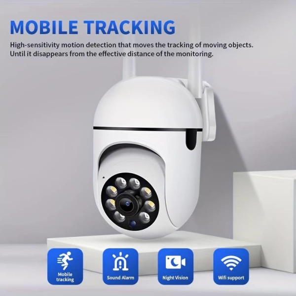 Outdoor HD Smart Camera, Wireless Camera, Shimmering Night Vision, Mobile Phone Remote App, Watch Anywhere, Outdoor waterproofing Smart Home Camera