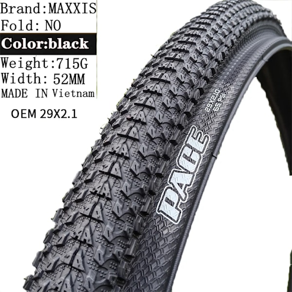 Maxxis M333 Pace Mtb Cykeldäck 26 * 1, 95 26 * 2, 1 27, 5 X1.95 27, 5X2, 1 29 X 2, 1 29 Berg Cykel Däck Stål Tråd Cykel 1Pc 29X2.1 WIRE OEM