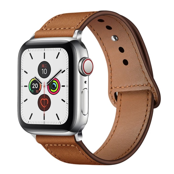 Affärsrem i äkta läder för Apple Watch Band 44 mm 40 mm 41 mm 45 mm 42 mm 38 mm 49 mm Handledsarmband iWatch Series 8 se 7 6 5 4 3 Dark brown for 49mm