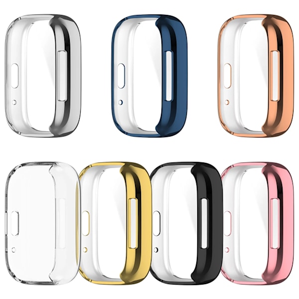 Tpu-suojakuori Xiaomi Redmi Watch 3:lle, aktiivinen täyspeittosuojus Redmi Watch 3 -älykellolle, puskurinkuori L Rose Pink Mi Watch Lite 3